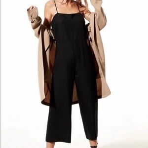 Aritzia Babaton Esteban Crop Jumpsuit Black
